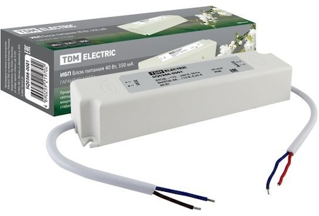 TDM ELECTRIC SQ0329-0212 Драйвер для светодиодных панелей народных серии СВО 295х1195, 40 Вт, Народный